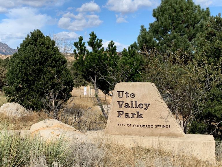 laser engraved sign for ute valley park in Colorado Springs